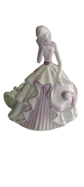 Biscuit Ancien  Vase Jeune Fille Statuette  Porcelaine