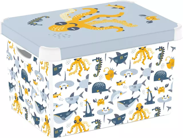 Stockholm Deco Storage Box, 22 Litres - Ocean