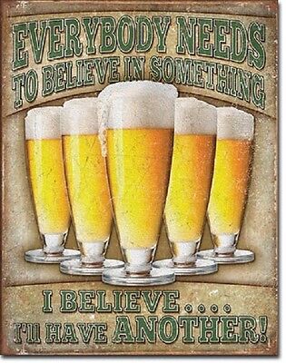 Beer I'll Have Another Retro Funny Humor Wall Bar Pub Decor Metal Tin Sign New