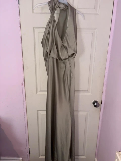 ASOS EDITION SAGE Green Blouson Sleeve Midi Dress Organza Check Size 10  Occasion 21.50 - PicClick UK