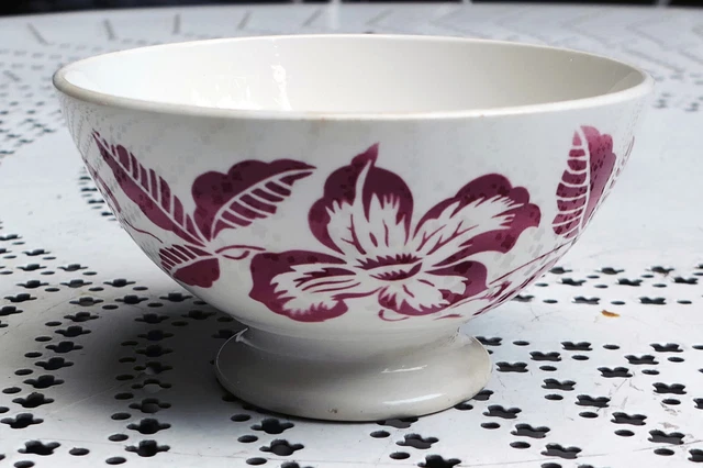 Bol Vintage Digoin Sarreguemines – Modèle Fanfare, Art Déco, Années 50, Céramique France, Occasion