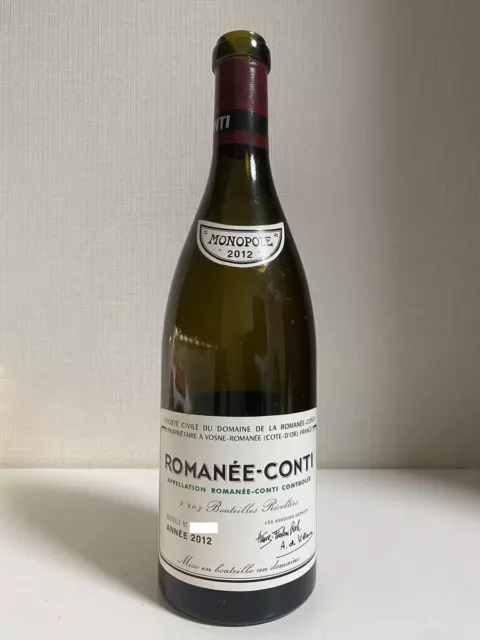 [Empty bottle] DRC Romane Conti 2012 empty bottle 700ml