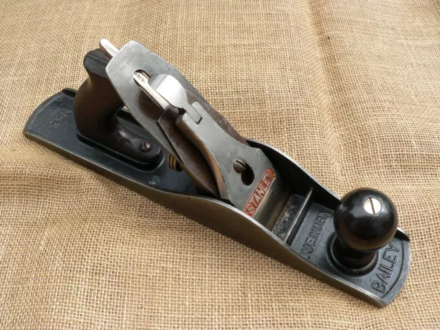 Vintage Stanley Bailey No. 5 Jack Plane , Corrugated, Made in U.S.A.
