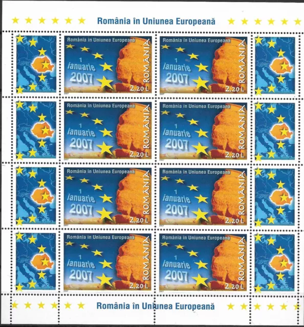 2007 Rumänien  Mi. 6157 **MNH Beitritt Rumäniens zur Europäischen Union.