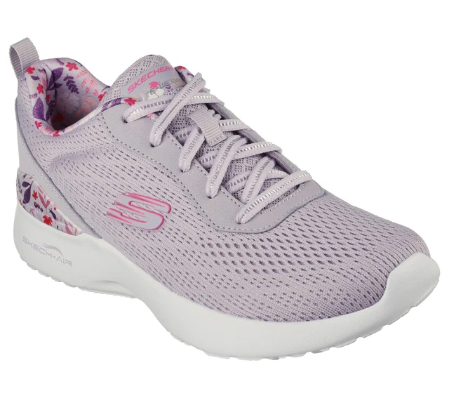 Chaussures pour Femmes Sportif SKECHERS Skech air Dynamight Lilas Fleurs Mousse