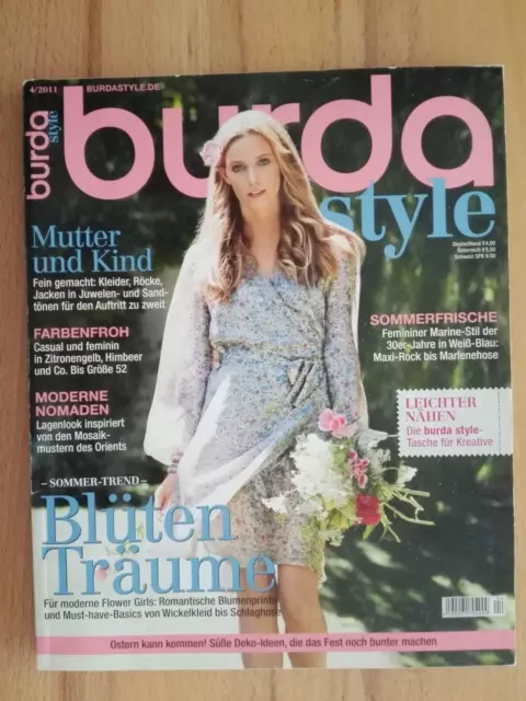 Burda style 4/2011 Schnittmuster Nähen