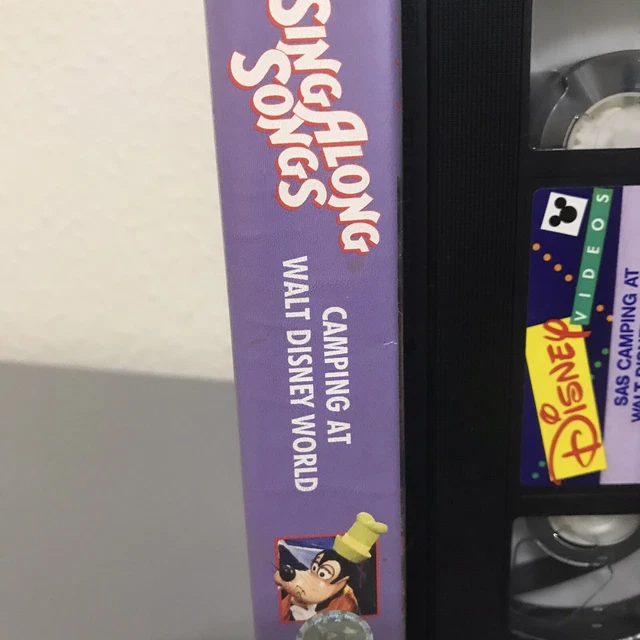 DISNEY SING ALONG Songs Vhs Video Camping At Walt Disney World 