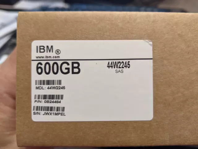 NEW IBM 44W2244 600gb 15k 6Gbp 3.5" SAS Disco Duro FRU 44W2245