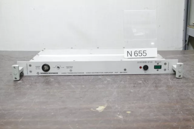 Rohde & Schwarz Avf Video Distribution Amplifier # N655