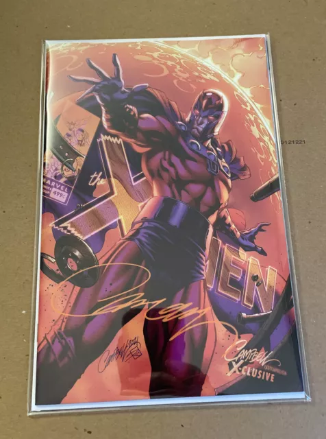 X-Men Legends 1 B Magneto J Scott Campbell Variant Cover Signed Coa 2021