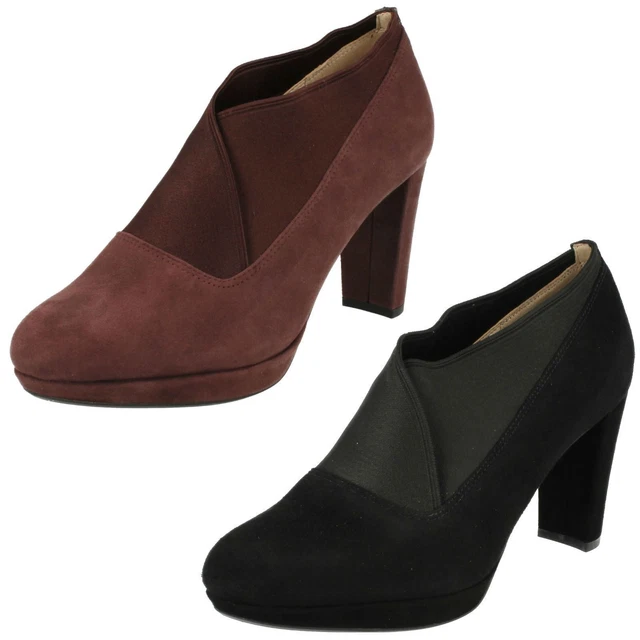 Mocassins Femme à Talon Bloc En Daim Imprimé Léopard - Bout Pointu, Coupe Large - Bureau, Ville, Décontracté