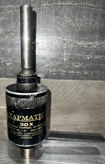 Machinist Tools: Tapmatic 30X Tapping Head with 1/2" Arbor. Used Surplus