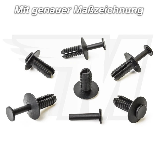 Lot De 50 Clips Pare-chocs Pour Mercedes Sprinter Mk3 - Référence A9109910000 - Plastique Blanc Résistant