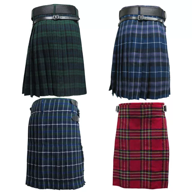 HW Homme Écossais Kilts 5.5m Highland 4 Divers Tartans Couleurs Kilt