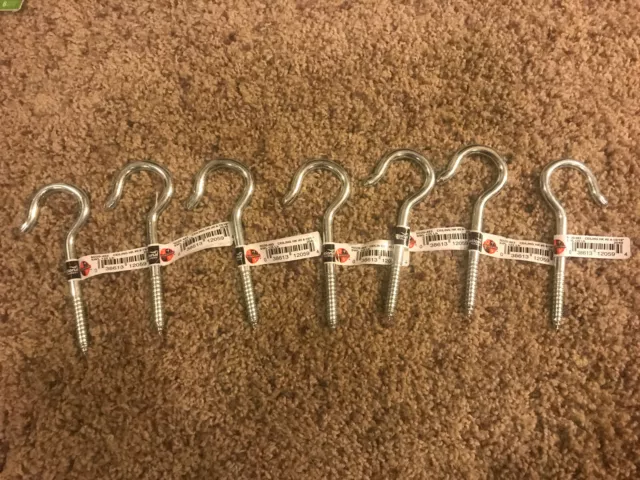 Lot of 7 National Hardware Ceiling Hook 125 Lb SWL 5” Planter Screw N220-483