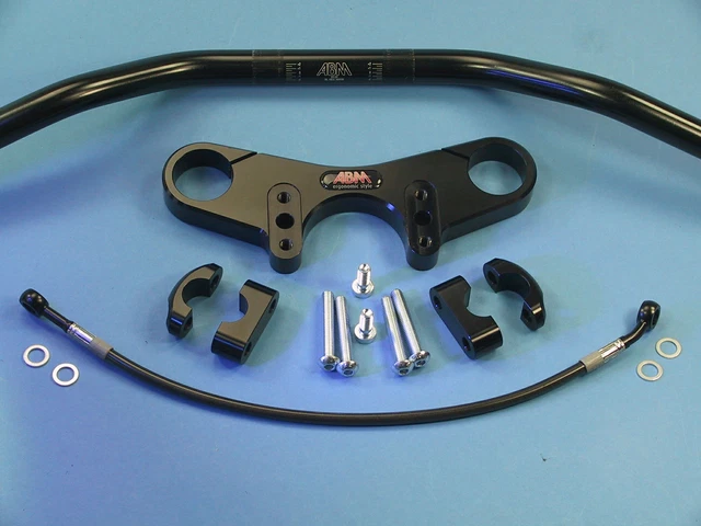 ABM Superbike Handlebar Kit – Honda CBR 1000 RR SC57 (2004-2007) – Black Anodized Aluminum, Made In Germany