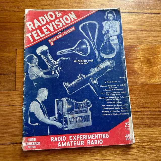 VINTAGE JULY 1939 Radio & Television Magazine Formerly Short Wave