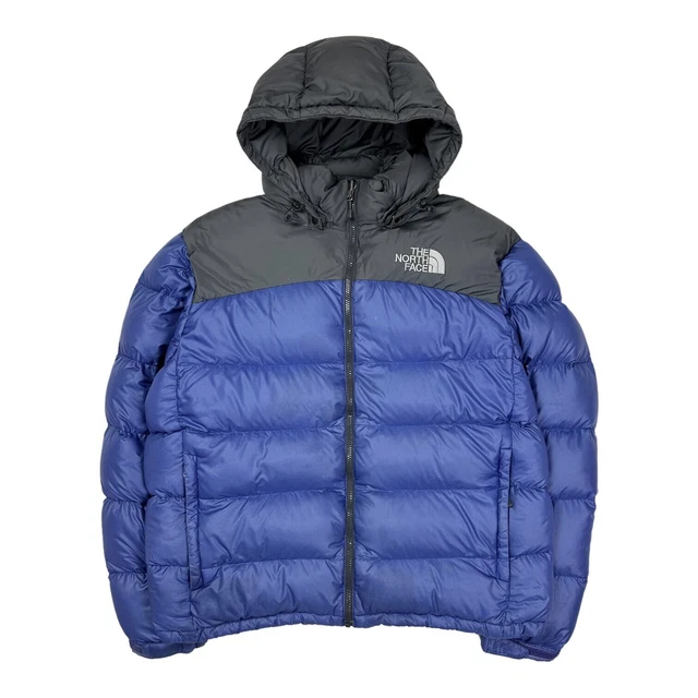 Giacca tampone The North Face da uomo blu Nuptse piumino d'oca 700 taglia large