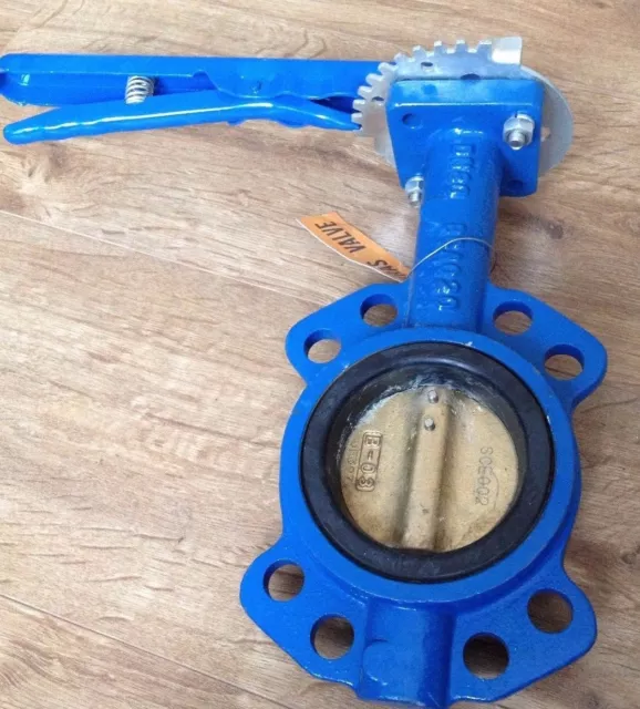 Cast Iron Wafer Butterfly Valve - Epdm Seat, Bronze Disc D80 3