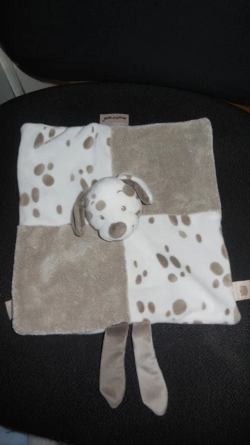 Doudou plat chien beige blanc  Max et Noa NATTOU