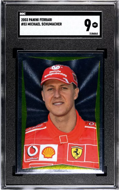 Panini Ferrari 2003 Gold Sticker Legend Michael Schumacher #83 SGC 9 Mint Rare