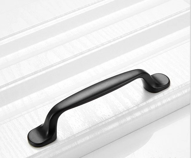 Zinc Alloy Black Cabinet Handles American style Kitchen Cupboard Door Pulls