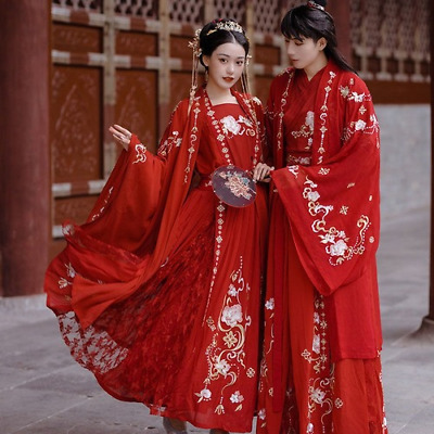 Abito da sposa HANFU Antico Donna Uomo peonia cinese tradizionale COSPLAY COSTUMI