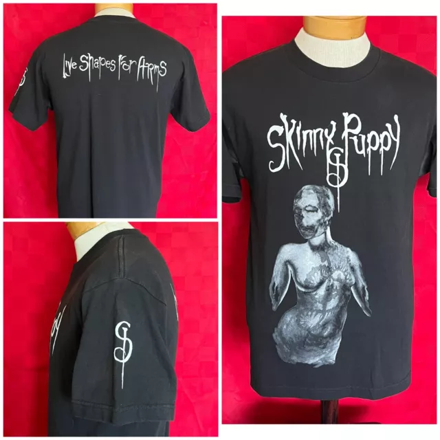 Vintage PERFECT Skinny Puppy Live Shapes for Arms Concert Tour Shirt Medium