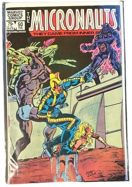 The Micronauts #50 Feb 1983 Marvel Comics Group Vintage Comic Book VF