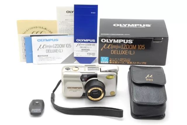 【MINT in BOX】 Olympus μ mju Zoom 105 Deluxe Point & Shoot Film Camera From JAPAN