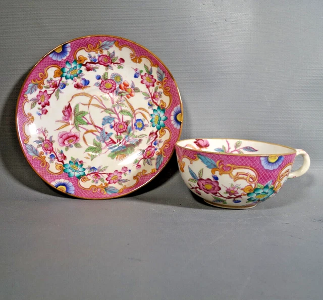 Sarreguemines Tasse Porcelaine  Fin 19ème Décor Minton