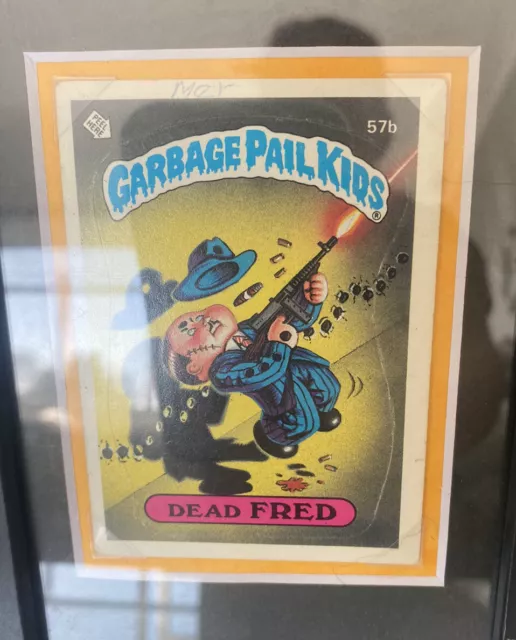 1985 UK Series 2 - Garbage Pail Kids  - 57b Dead Fred In A Frame