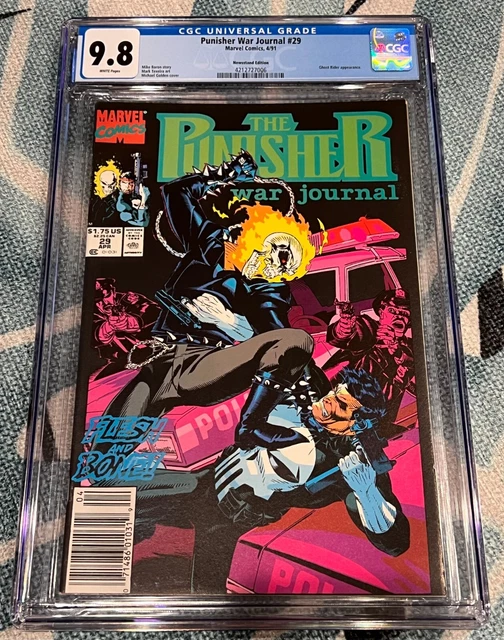 Punisher War Journal #29 (1991) Newsstand Edition CGC 9.8 Ghost Rider Appearance