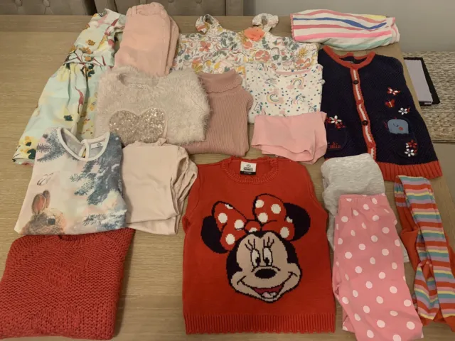 Job Lot / Bundle Baby Girls Clothes 2-3 Years Great Condition 16 Items 2kg