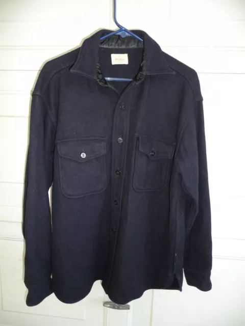 VTG 50s - 60s  5 Brother Wool Button Men's Medium Jacket Navy Anchor Buttons
