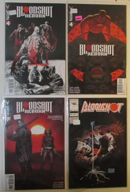 Bloodshot Lot of 4 #10,Reborn 4,4b,7 Valiant Comics (1993) 1st Print Comic Books