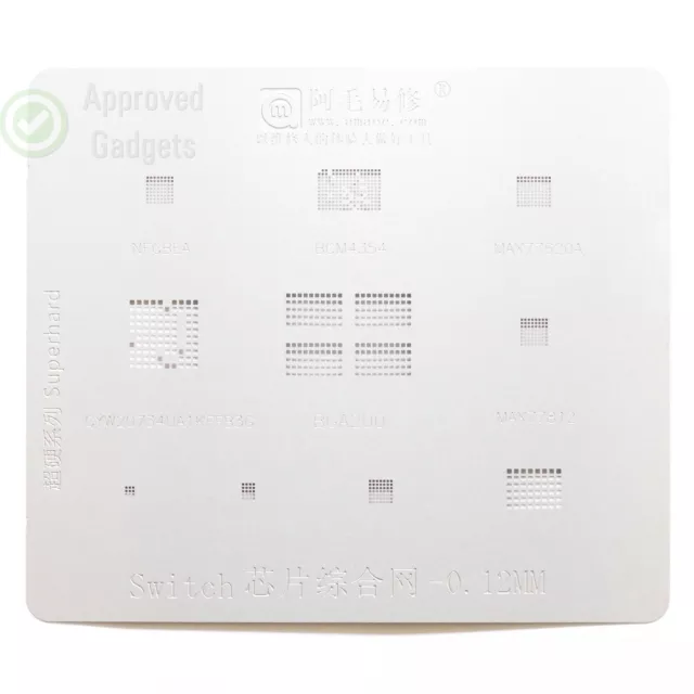 Nintendo Switch Reballing Stencil Multi IC Chip BGA Soldering Reflowing Repair