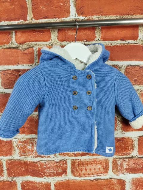Baby Boy Bundle Age 0-3 Months John Lewis Very Knit Hooded Jumper Cardigan 62Cm 2