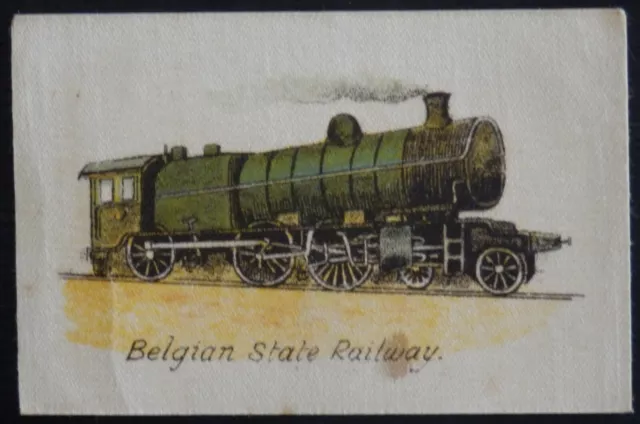 BELGIUM STATE RAILWAY Types of Railway Engines African Tobacco SCARCE SILK