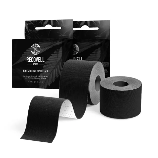 Kinesiologie Tape 2er Set - 2 x 5m Kinesiotape Knie Schulter & Co - Physio Tape