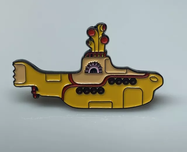 The Beatles Yellow Submarine Enamel Pin Badge Paul John George Ringo Star New