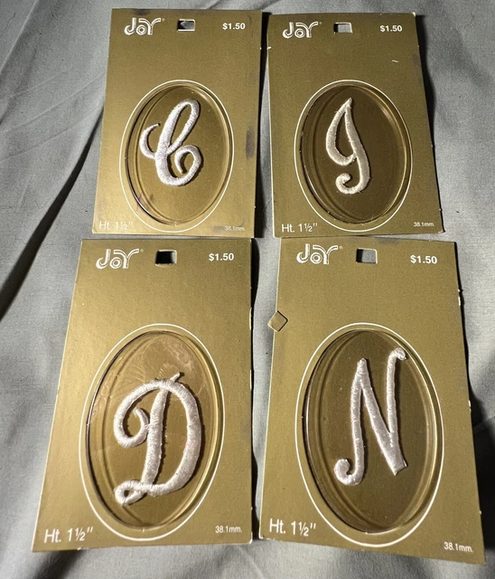 ¡Nuevo!  4 Letras Apliques-C, D, J, N