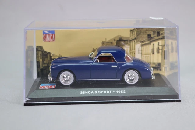 LK331 Altaya 1/43 1:43 Simca 8 Sport 1952 bleu Les belles années Simca 3