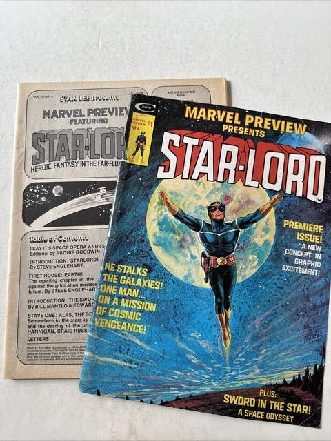 Marvel Preview #4 presents 1st STARLORD Guardians of the Galaxy 1976 Englehart 2