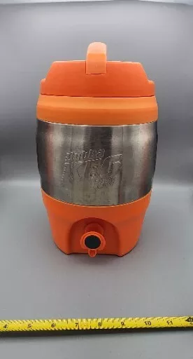 Orange Bubba Keg 128oz 1 Gallon Stainless Steel Insulated Thermos w/Spout