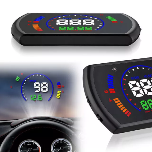 S600 Digital Car HUD Speedometer Display Head Up GPS MPH KM/h Over speed