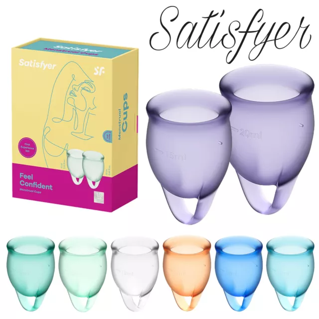 Satisfier Feel Confident Menstrual Cup Set Kit Coppette Mestruali Mestruazioni