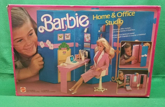 Collection Barbie Home And Office Studio Mattel - Vintage Années 80 (neuf, Boîte Ouverte)