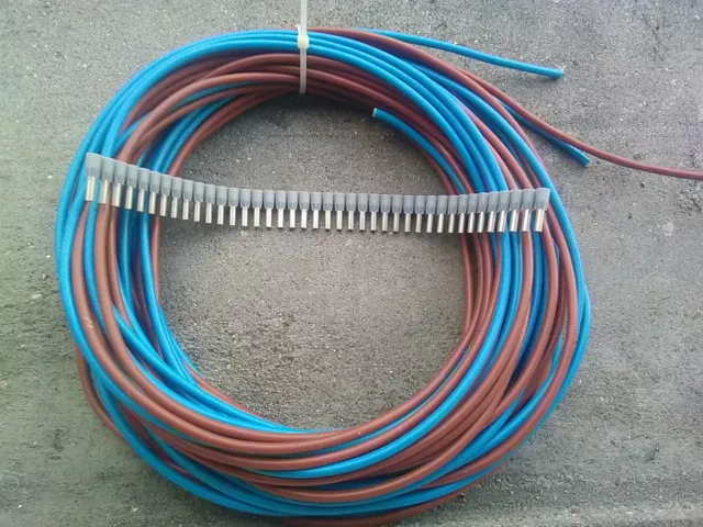 4 x 5m : fils / cable d alimentation HO7-VK 2.5 mm²  souple + embouts legrand