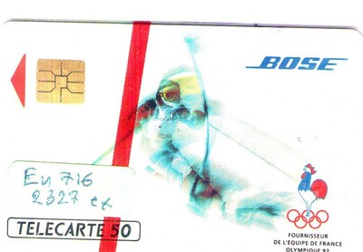 Télécarte à puce BOSE descente En 718  Neuve sous blister 2257 ex. 